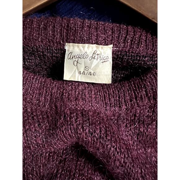 Vintage Angelo LeTrico Dad Sweater Embroidered Fishing Dog Red - 44/46 - Picture 5 of 5